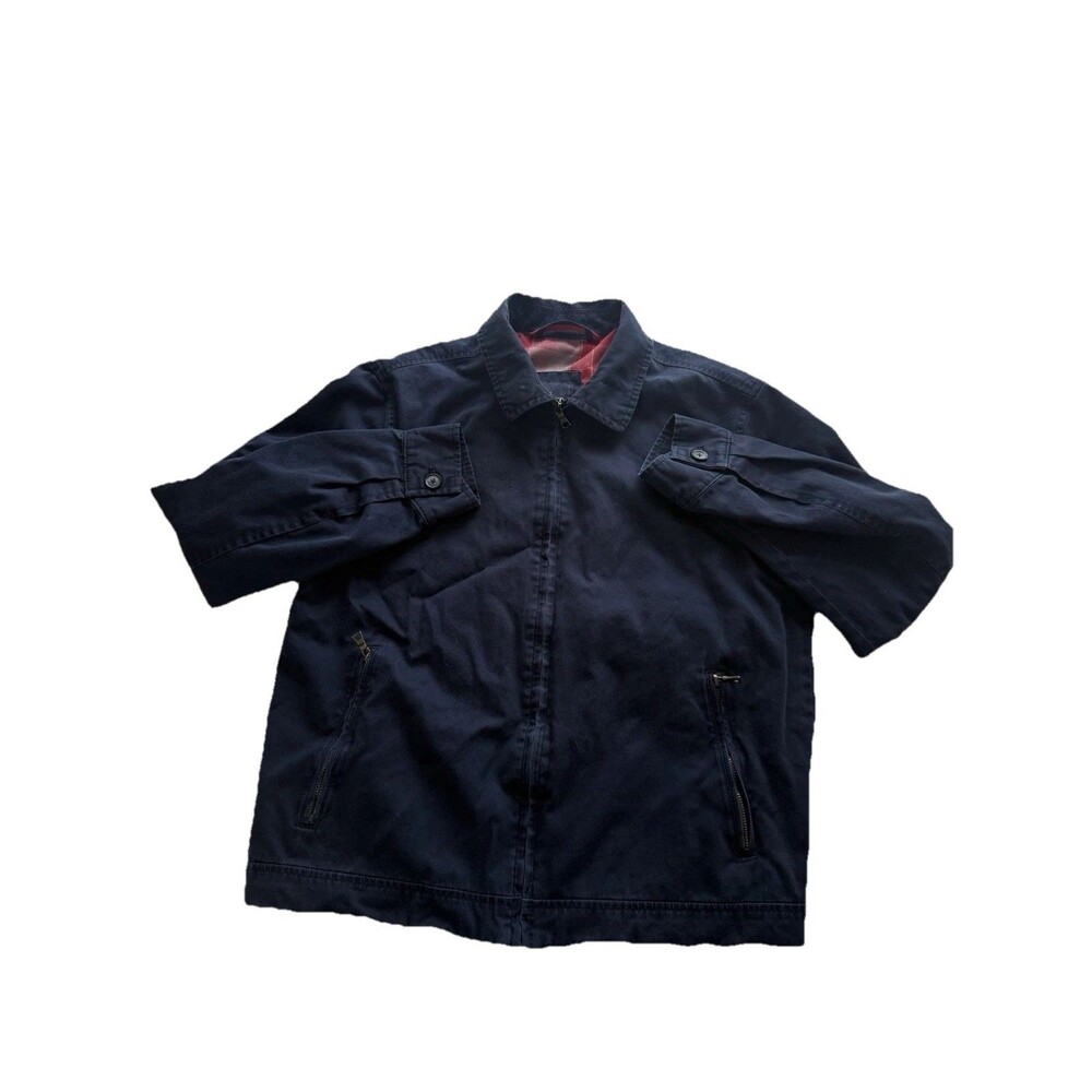Blue Harbour Harrington Jacket M Navy Cotton Classic Premium Mens M&S